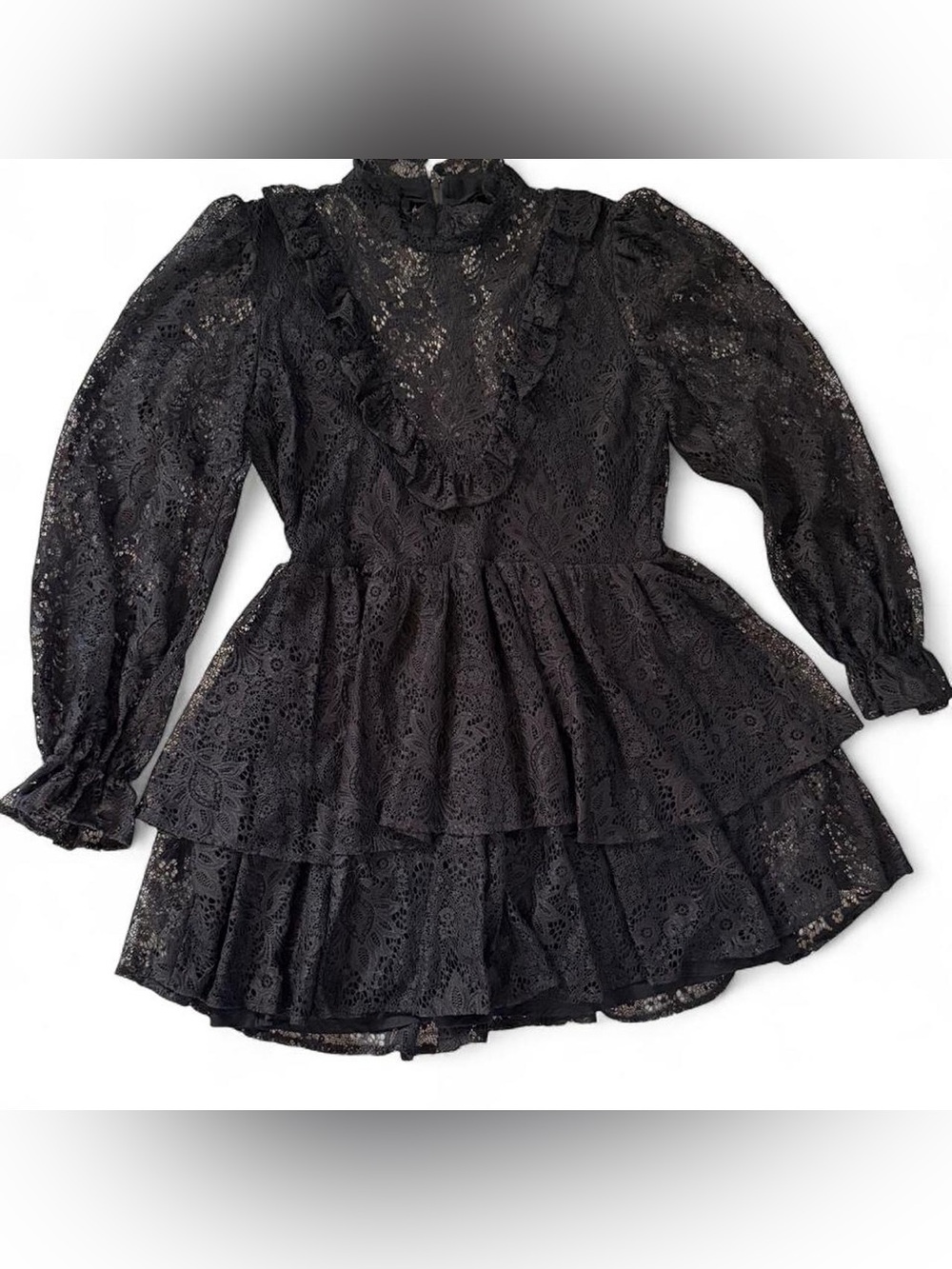 BlackMilk Immortal Lace Tier Dress 🖤 Goth Fairy Witchy Cottagecore - Picture 2 of 8